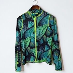 Tutublue Zip Rash Guard Turq Flyer Wings UPF50 size Large